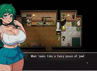 Cute Girl With Huge Tits Falls In Bathtub Exposing Wet Pussy In Hentai Game