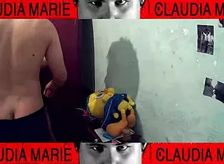 why lick her pussy and fuck the fat woman against the wardrobe?