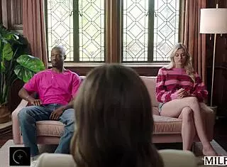 Milfy Cory Chase bangs young 18+ couple during therapy! 🔥