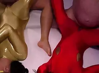 Want to join the Austrian stepsiblings catsuit party orgy with rough gangbang and blowbang?