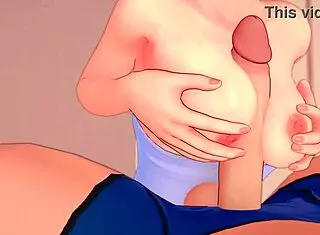 Gwen from Ben10 craves big dick between her tits, adult version!