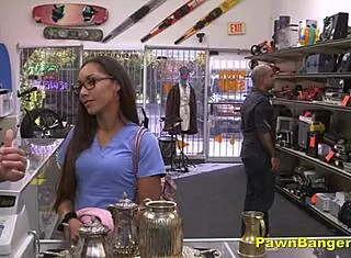 Did this teen nurse hide panties in her snatch on cam?