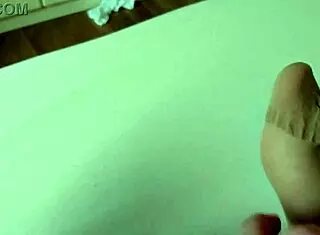 Foot massage fun with my bbw slut in bedroom.