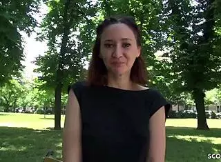 German Scout - Slim Teen 18+ Gina Banged After Uni