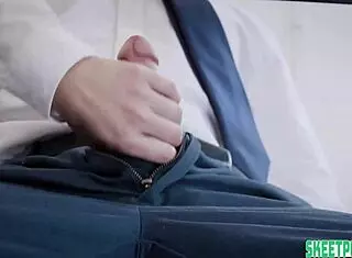 Mia Kay masturbates in the library