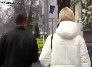 Sweet teen girl gets banged in group