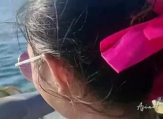 i got a hot cumshot in my tight pussy after jet ski fun.