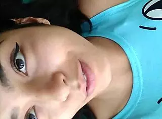 Check this sexy Latina girl sucking a huge cock in hot video