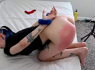 Man, caught my step-sister stealing, spanked and banged her hard like a slut