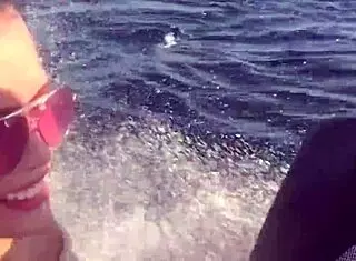 i got a hot cumshot in my tight pussy after jet ski fun.