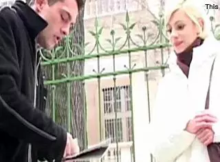 Sweet teen girl gets banged in group