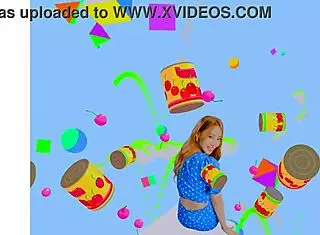 Loona twirls a hula hoop in an energetic performance.