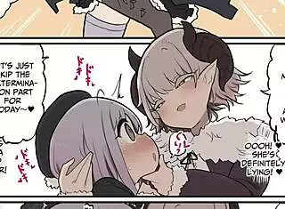 Does the futanari monster lady dick defeat the novice magical girl?