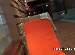 Hot Amateur Babes Enjoy Pool Party with Big Tits and Oral Fun