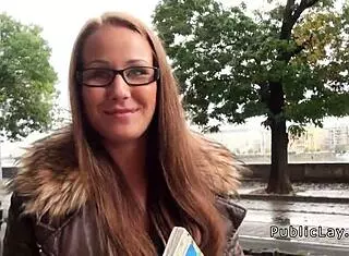 Hungarian Brunette Fucked POV After Street Pickup