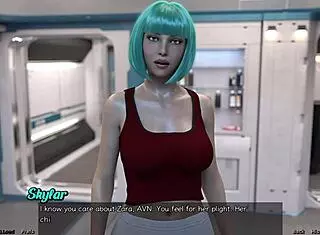 stranded in space playing and kissing the hot doctor