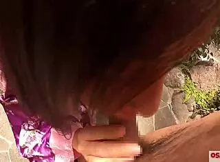 41 year old wife in geisha kimono rides wildly.