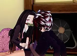 Koikatsu Tanjiro And Nezuko In Demon Slayer Hentai Sex Scene With Blowjob And Cumshot