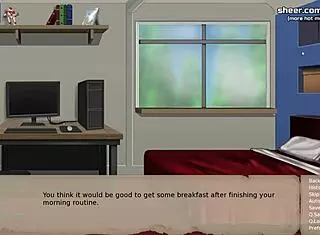 shelter apocalyptic tale horny teen with big ass and wet pussy gets fucked and creampied at office 😈