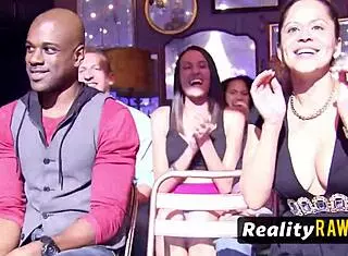 Horny redhead ignites wild swingers pool party fun