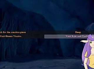 redhead queen moans during intense pussy fucking in dragon ball adventure