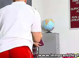 InnocentHigh FirmTits Dillion Harper in Classroom Hardcore Action.