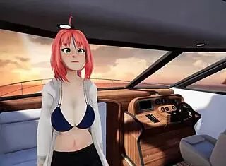 sapphire safari futanari hentai game pornplay ep 1 pokemon like monster futa girls photoshoot on desert island