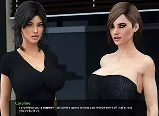 Violet Swallows Cum After Licking Ass In Milfy City