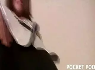 petite 18yo mackenzie masturbates with toys in tight stockings