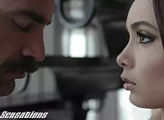 Aaliyah Hadid Bound in Restraints for Intense Session