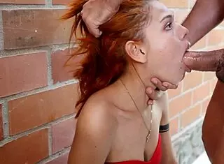 Rough Deep Throat Face Fuck Latina Slut In Love With My Dick