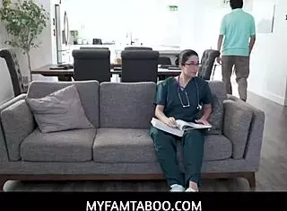 myfamtaboo - horny brunette teen 18+ medical student bangs old friend alex coal