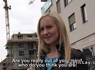 guy picks up blonde for outdoor pov fuck in pantyhose 😘