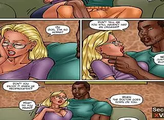 Cheating wife gets pussy licked by BBC black stud in lesson from the neighbor pt 2.