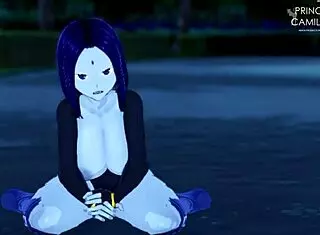 Raven's horny thighs in forest