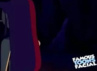 Starfire and Robin engage in doggystyle with fixed audio in hentai anime scene