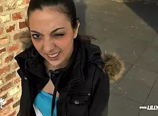 Fan fucks teen lilly lil in outdoor anal creampie session