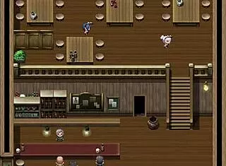 observing two brothers fucking a witch in the online game, leading to hentai anime masturbation and cum