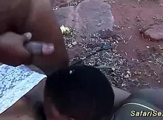 Feel The Intense Passion In Extreme Outdoor African Safari Orgy With Deepthroat And Facials