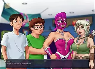 summertime saga episode 156 unfolds in hentai anime cartoon