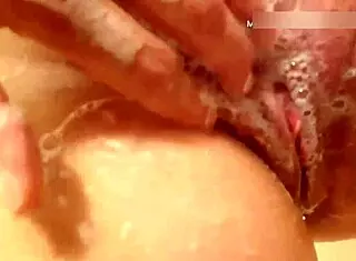 50-Year-Old Wife Shows Natural Tits And Pussy In Shower