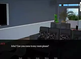 in my new family hentai, redhead teen explores 3d anime world