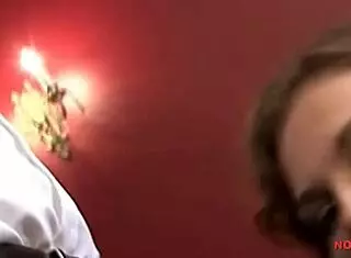 gorgeous brunette takes huge cock deep in her ass