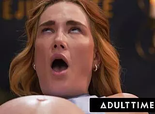 adult time - pregnant siri dahl fucked & filled with cum while her cuckquean wife codi vore watches