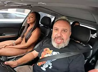 Maay Maya Strips Naked In Wild Car Ride!