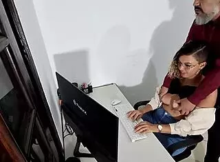 Boss Blackmails Secretary on First Day