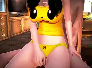 My hot hentai girlfriend craves 3D bedroom action