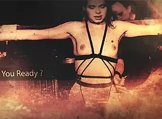 Pouring wax on teen tits! Spanking her ass!