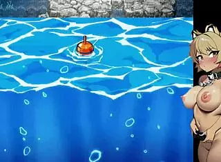Confronting the sea devil in fishing game