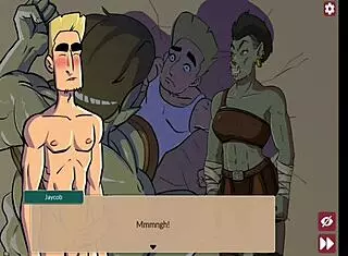 Get snu snu from the busty orc in queen's brothel with monster cock!